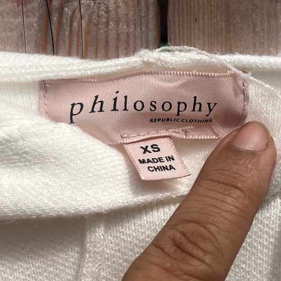 Philosophy Republic clothing ivory Hoodie sweater - Picture 7 of 8
